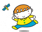 トンボを追いかける子ども