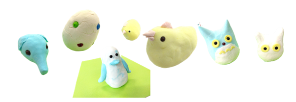 イメージ動物の粘土細工７点紹介