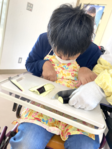 画像やさいを切る