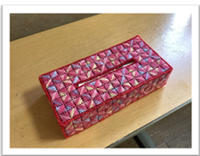 完成作品ティッシュケース