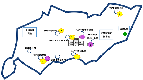 一色小学校区の地図