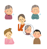 困った顔のイラスト